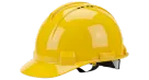 Yellow safety helmet